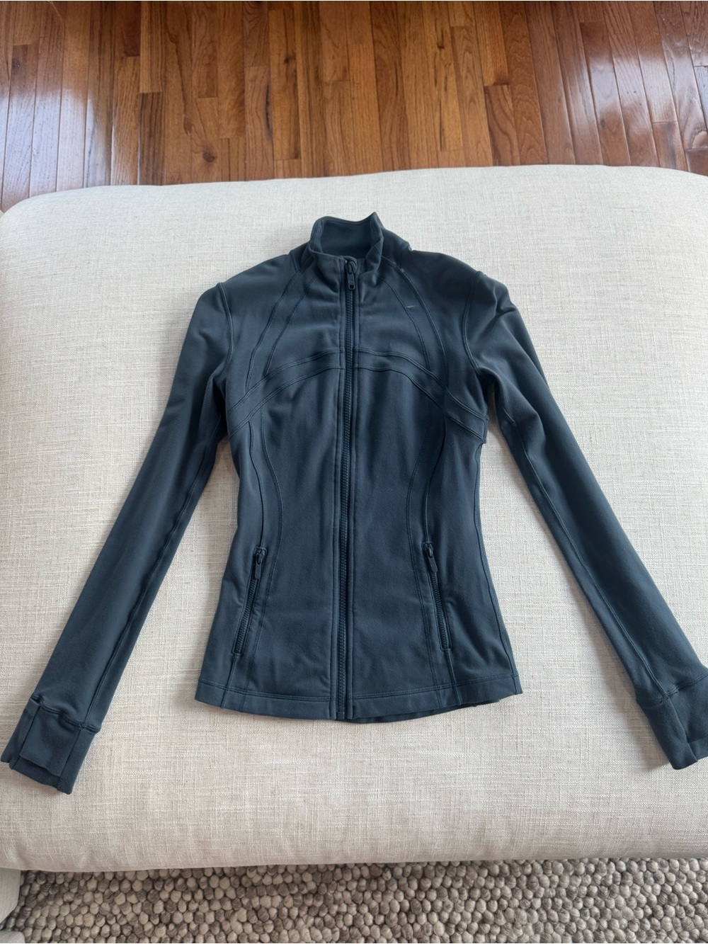Lululemon Define Jacket Size 2 Blue Zip Up Athletic Slim Fit - Picture 3 of 8